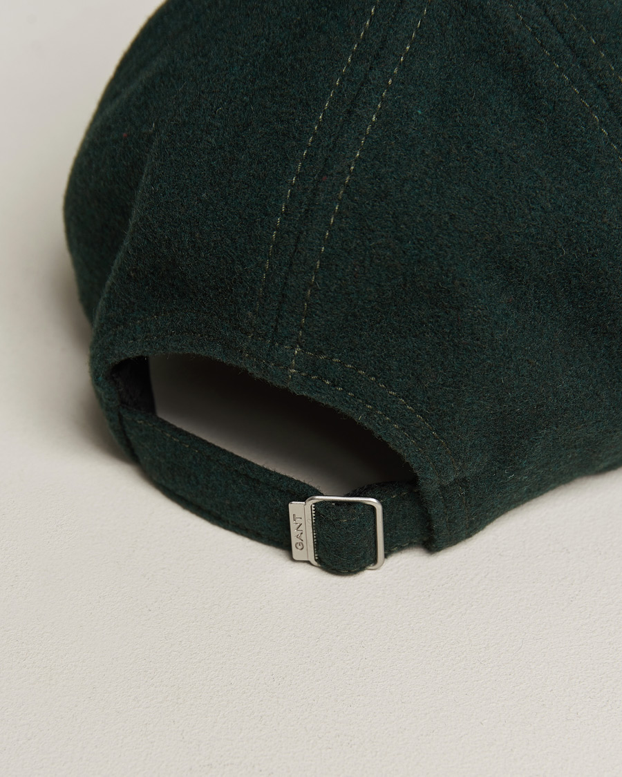 GANT Badge Wool Cap Tartan Green bei Care of Carl