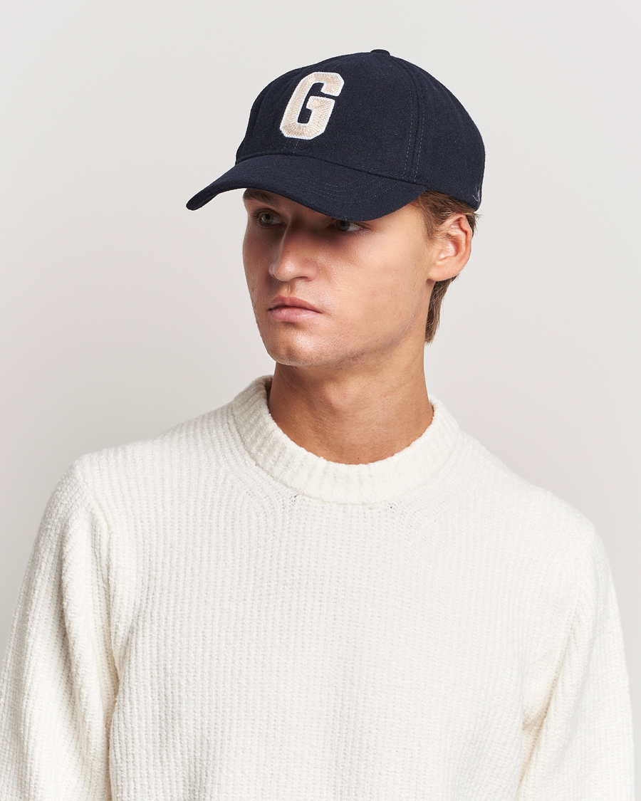 Herren |  | GANT | Badge Wool Cap Evening Blue