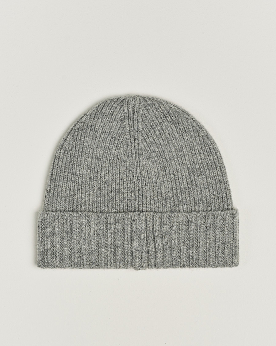 Herren | GANT Wool Lined Beanie Grey Melange | GANT | Wool Lined Beanie Grey Melange