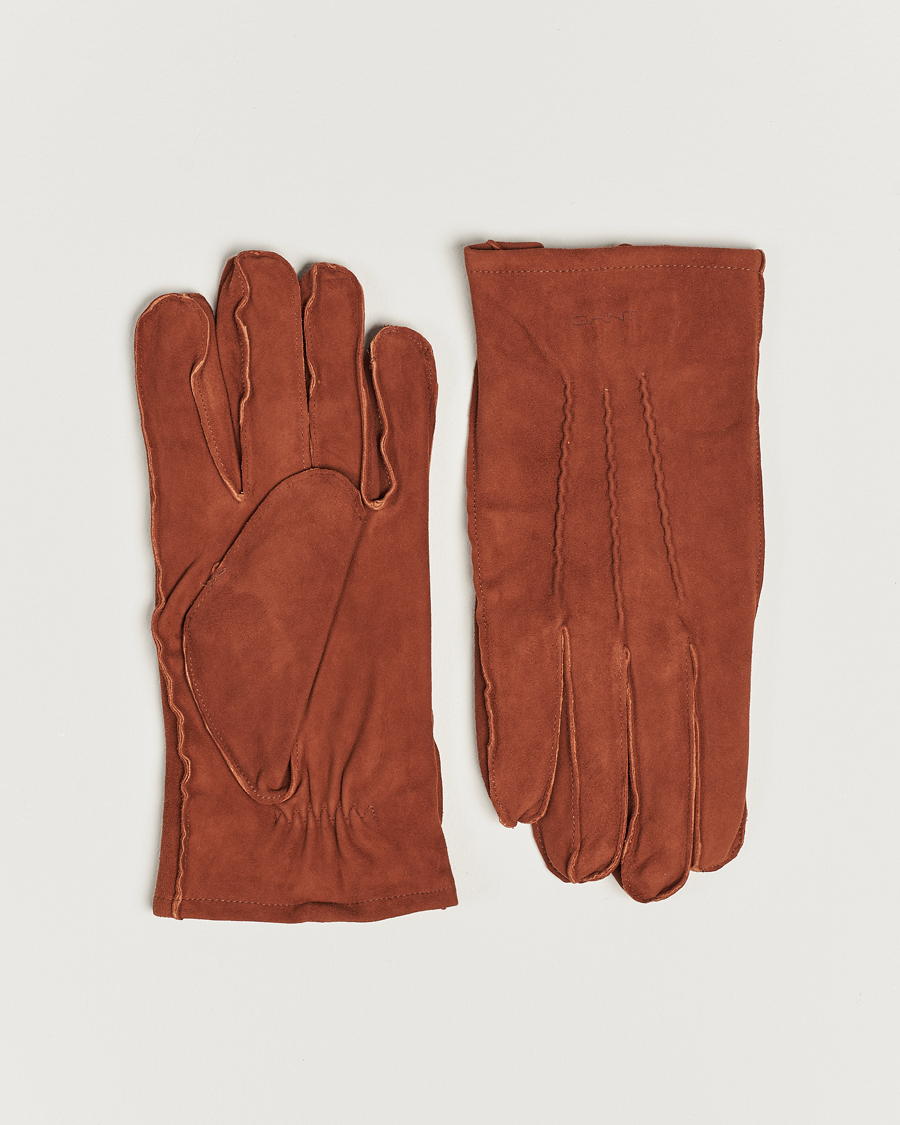 Herren | GANT | GANT | Classic Suede Gloves Clay Brown