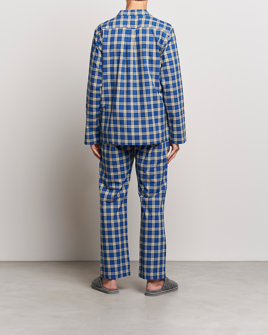 Herren | Pyjamas | GANT | Checked Pyjama Set College Blue