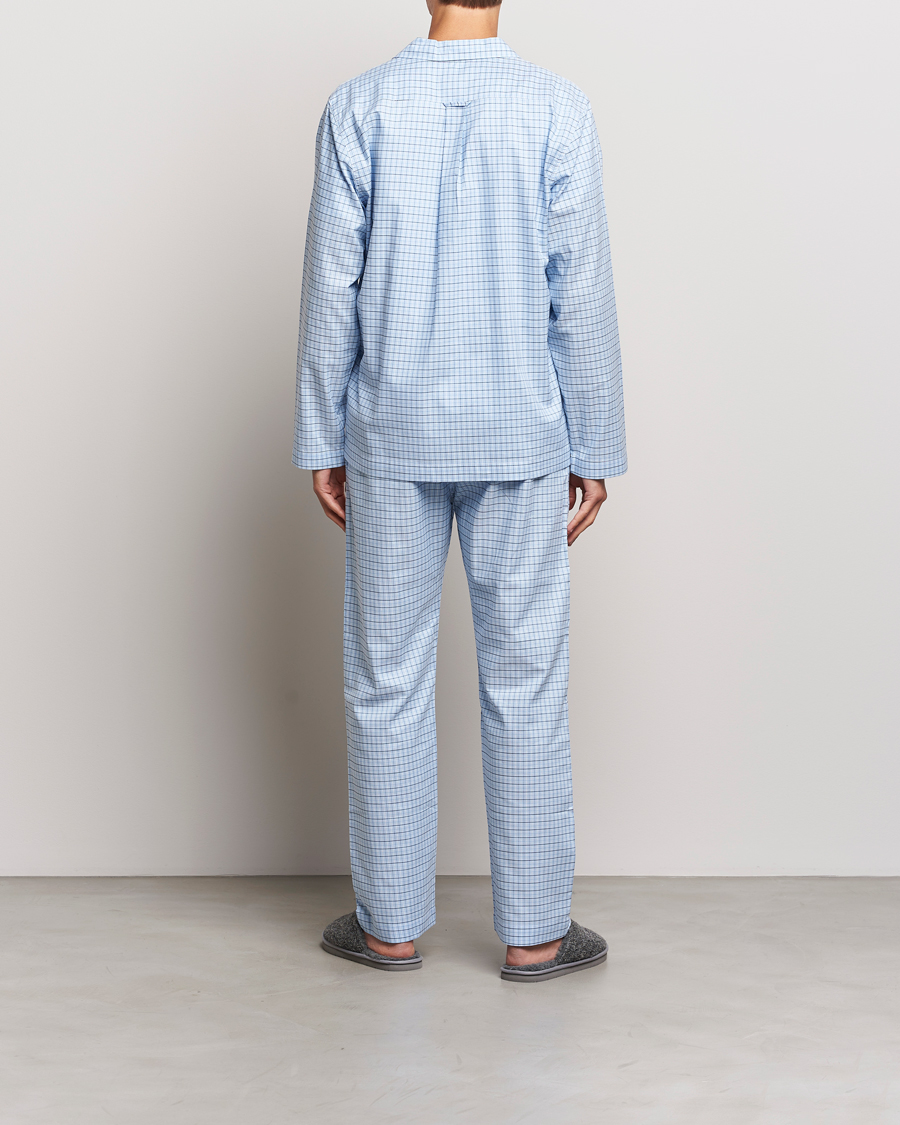 Herren | Schlafanzüge & Bademäntel | Gant | Checked Pyjama Set Capri Blue