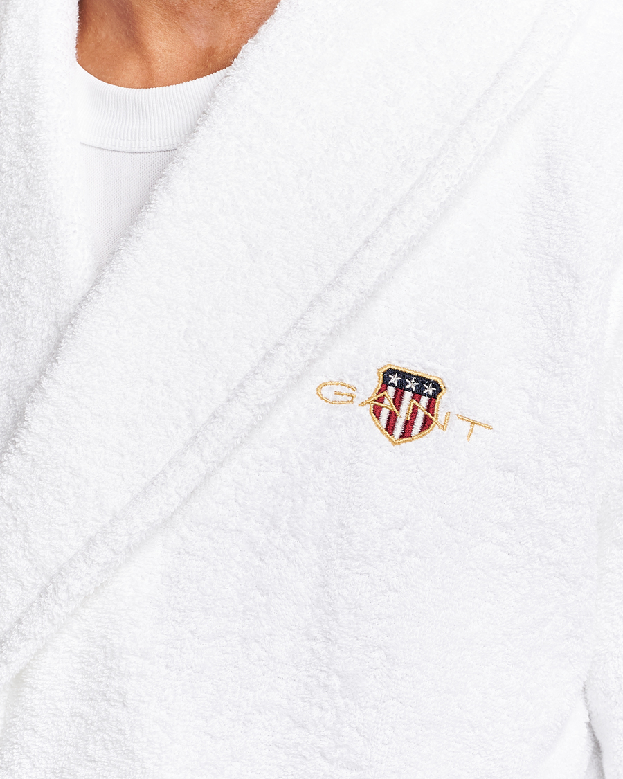 Herren | Schlafanzüge & Bademäntel | GANT | Archive Shield Terry Robe White