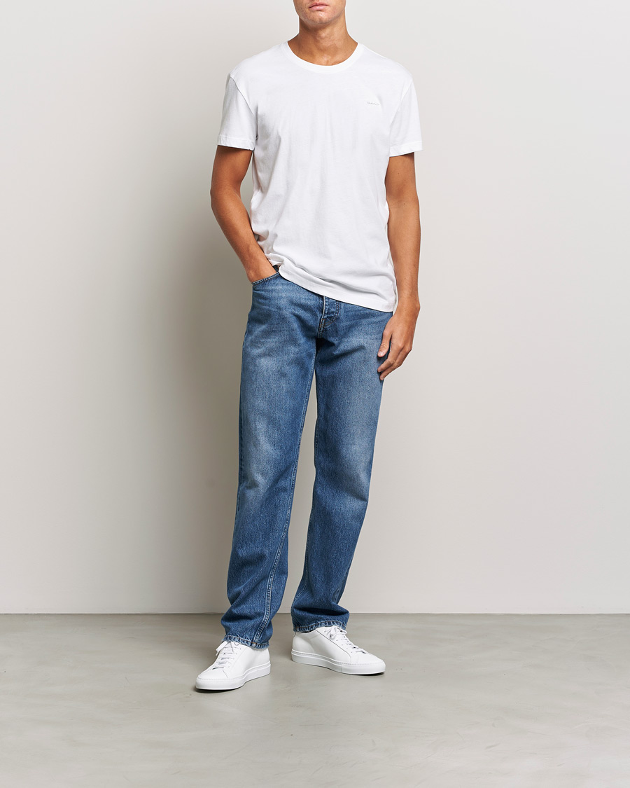 Herren | T-Shirts | GANT | 2-Pack Crew Neck T-Shirt White
