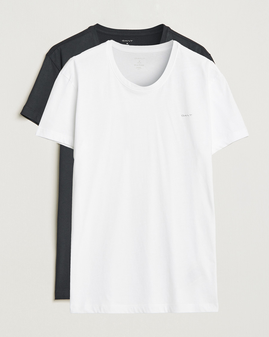 Herren |  | GANT | 2-Pack Crew Neck T-Shirt Black/White