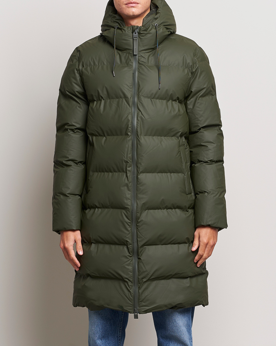 Herren |  | RAINS | Alta Long Puffer Jacket Green
