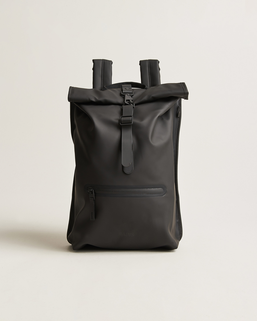 Herren | Taschen | RAINS | Rolltop Rucksack Black