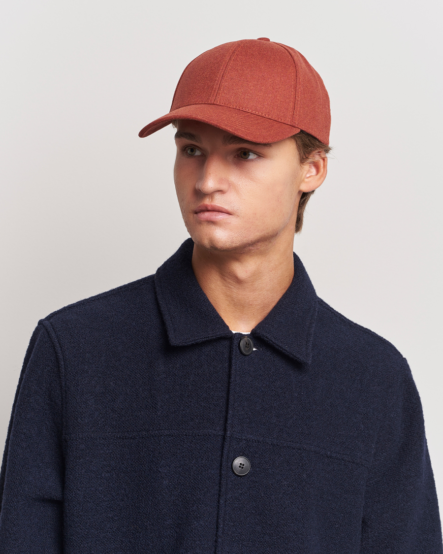 Herren | Varsity Headwear Flannel Baseball Cap Coppo Orange | Varsity Headwear | Flannel Baseball Cap Coppo Orange