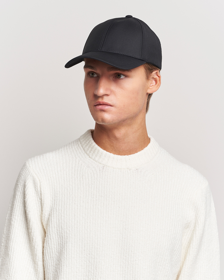 Varsity Headwear Wool Tech Baseball Cap Black