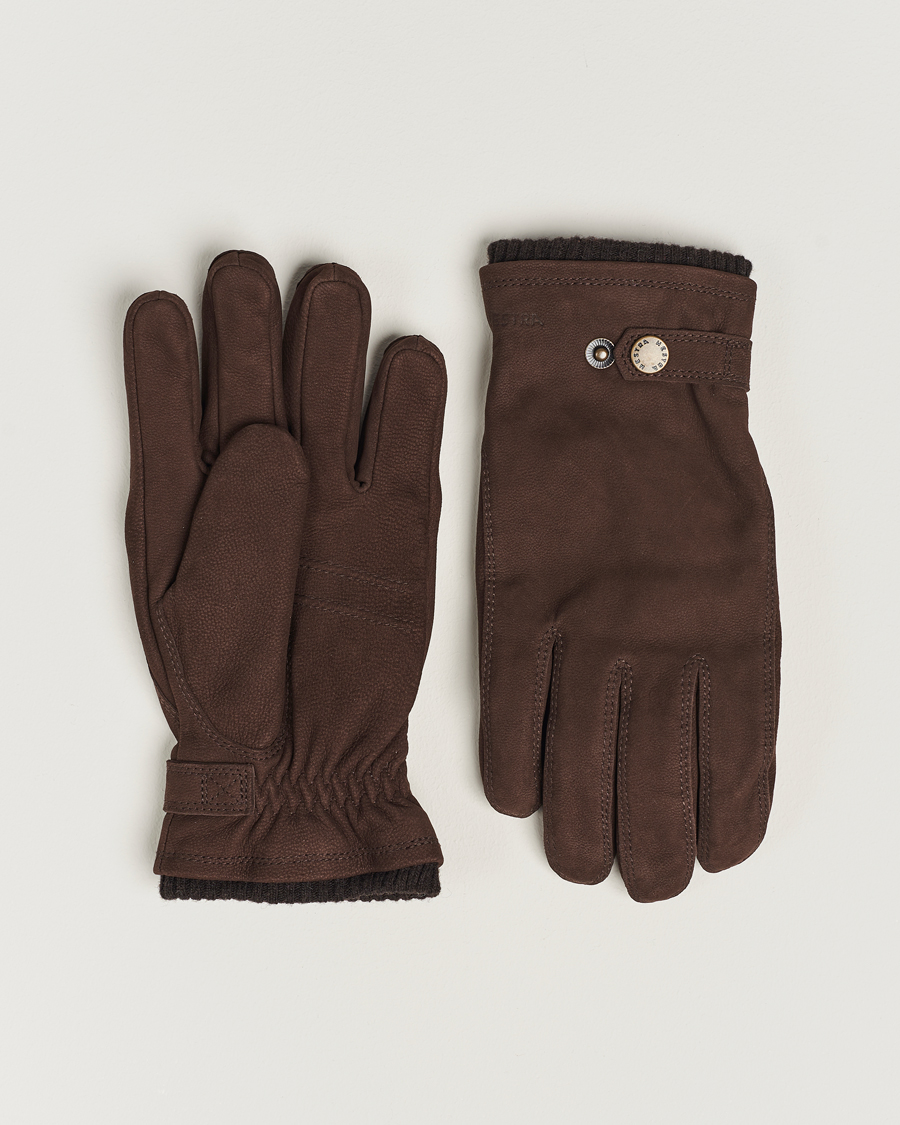 Herren | Handschuhe | Hestra | Bergvik Fleece Liner Buckle Nubuck Glove Espresso