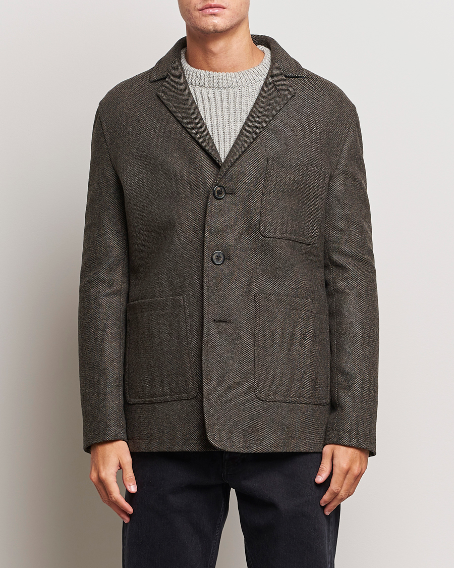Herren | Gloverall | Gloverall | Wool Worker Shirt Jacket Black/White