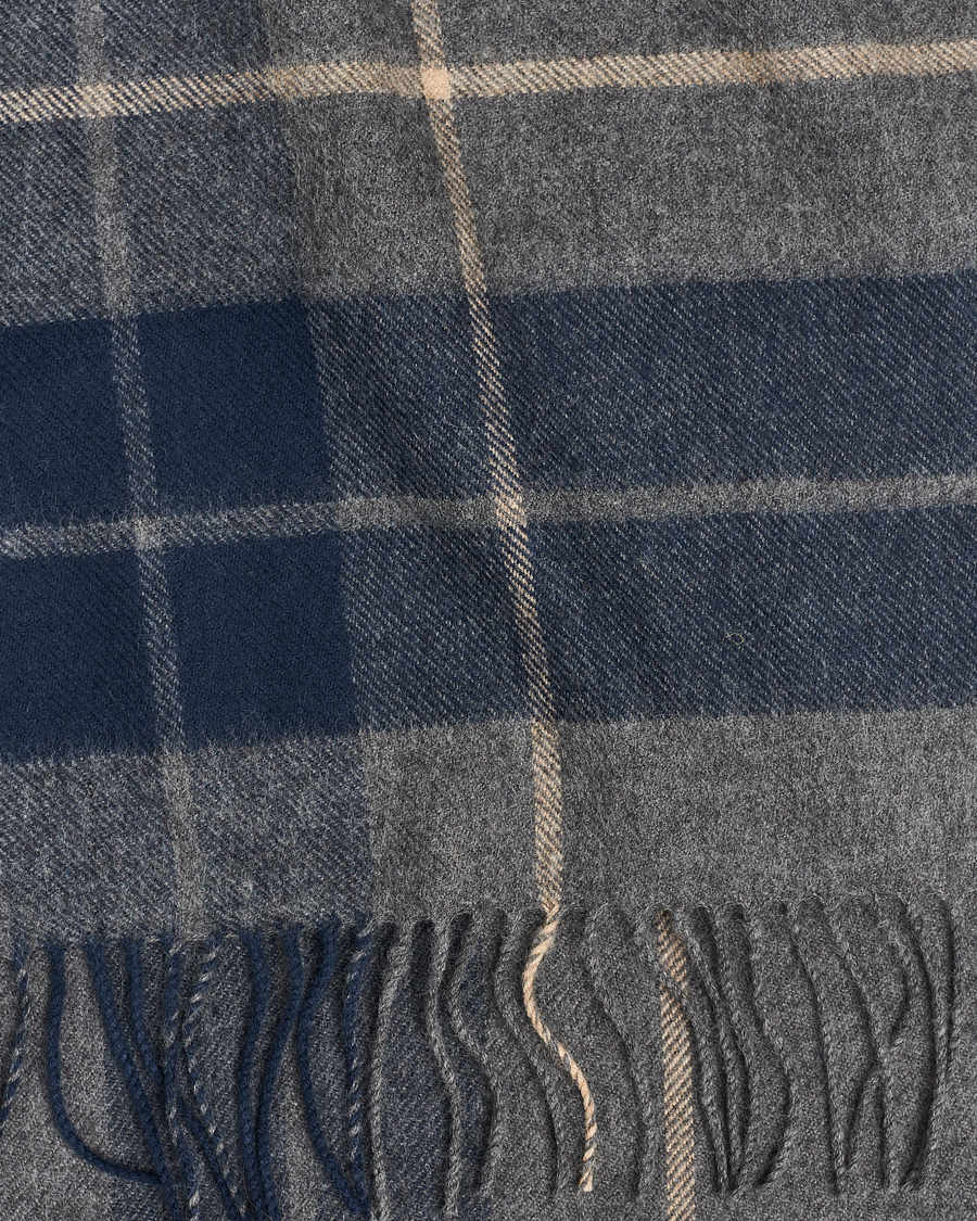 Herren |  | Gloverall | Lambswool Scarf Grey Check