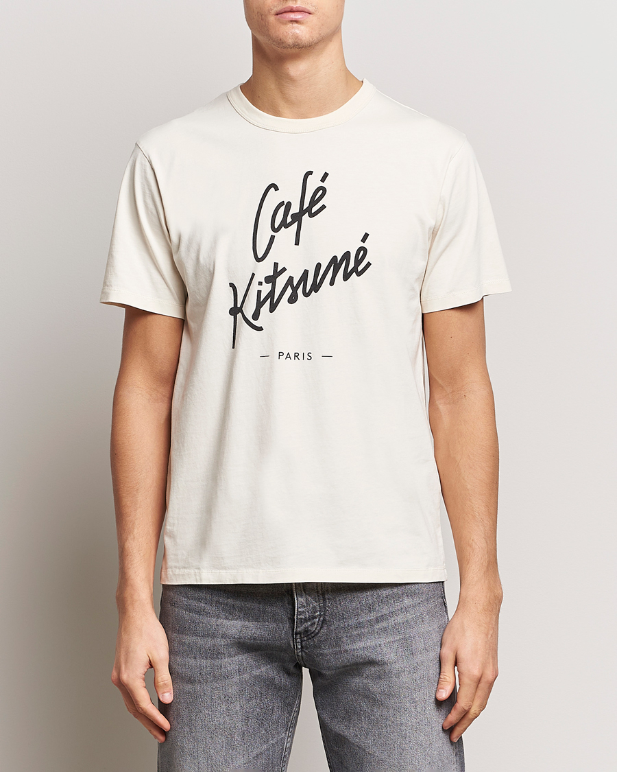 Herren |  | Café Kitsuné | Crew T-Shirt Latte