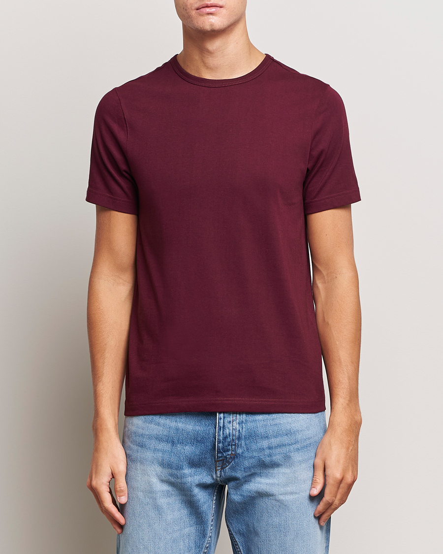 Herren |  | Merz b. Schwanen | 1950s Classic Loopwheeled T-Shirt Ruby Red