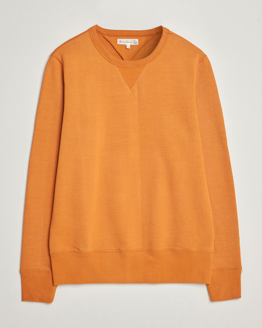 Herren | Pullover | Merz b. Schwanen | Organic Cotton Crew Neck Sweatshirt Desert Sun