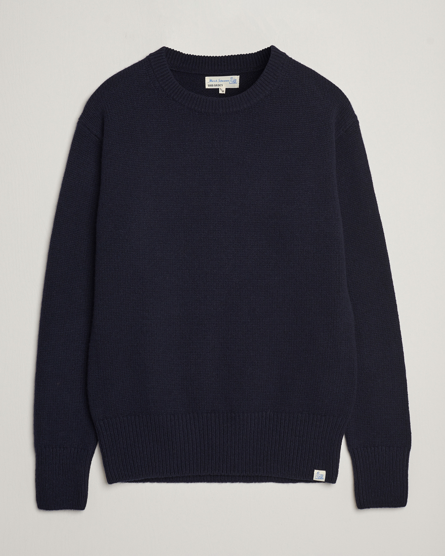 Herren | Pullover | Merz b. Schwanen | Cashmere/Merino Pullover Dark Navy