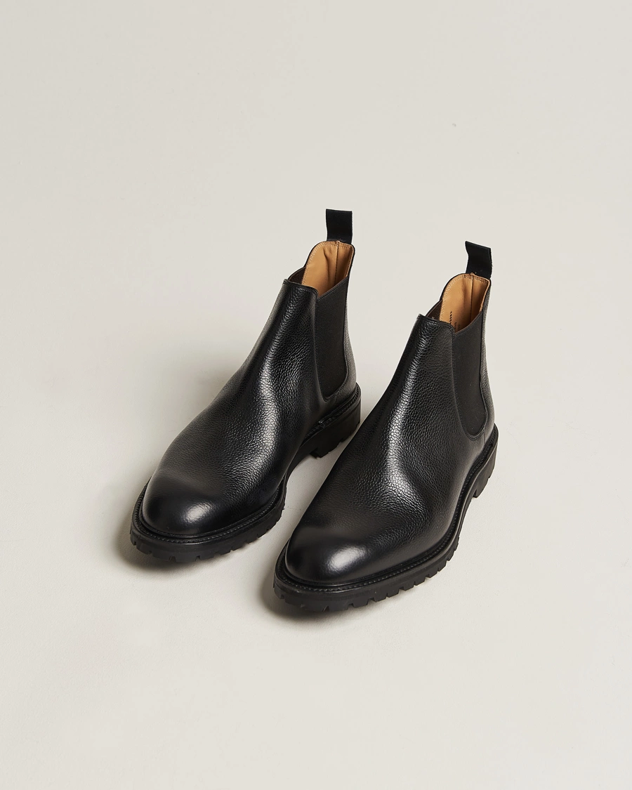 Herr |  | Crockett & Jones | Chelsea 11 Black Calf Grained