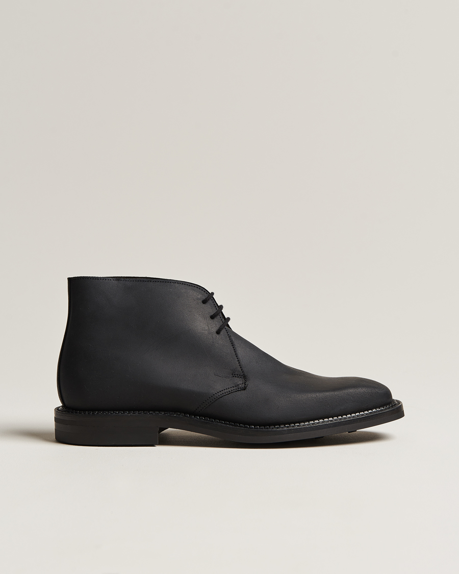 Herren | Boots | Crockett & Jones | Molton Chukka Black Rough-Out Suede