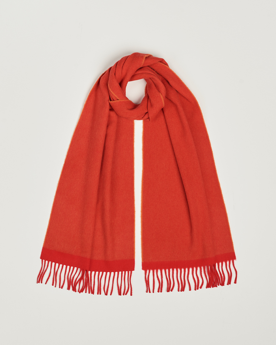 Herren | Begg & Co Solid Board Wool/Cashmere Scarf Berry Military | Begg & Co | Solid Board Wool/Cashmere Scarf Berry Military
