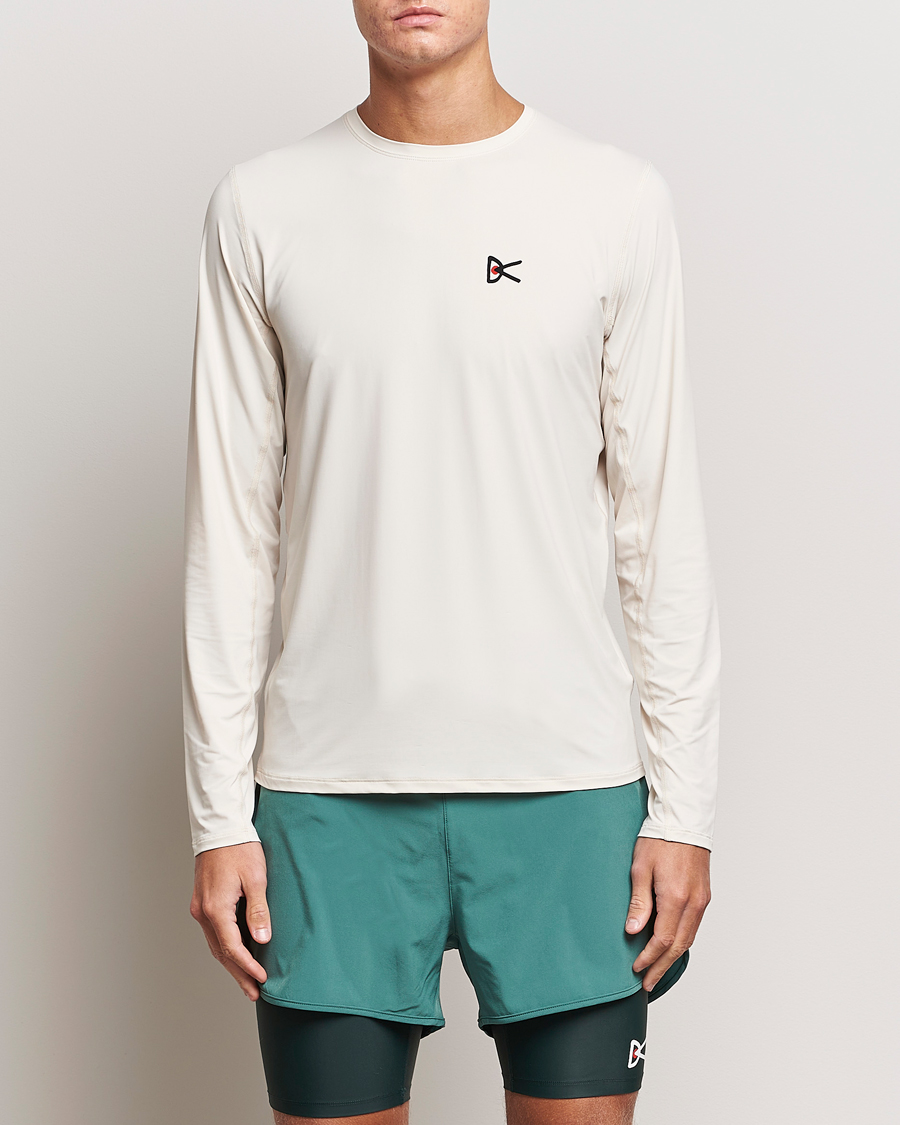 Herren | Running | District Vision | Ultralight Aloe Long Sleeve Mushroom