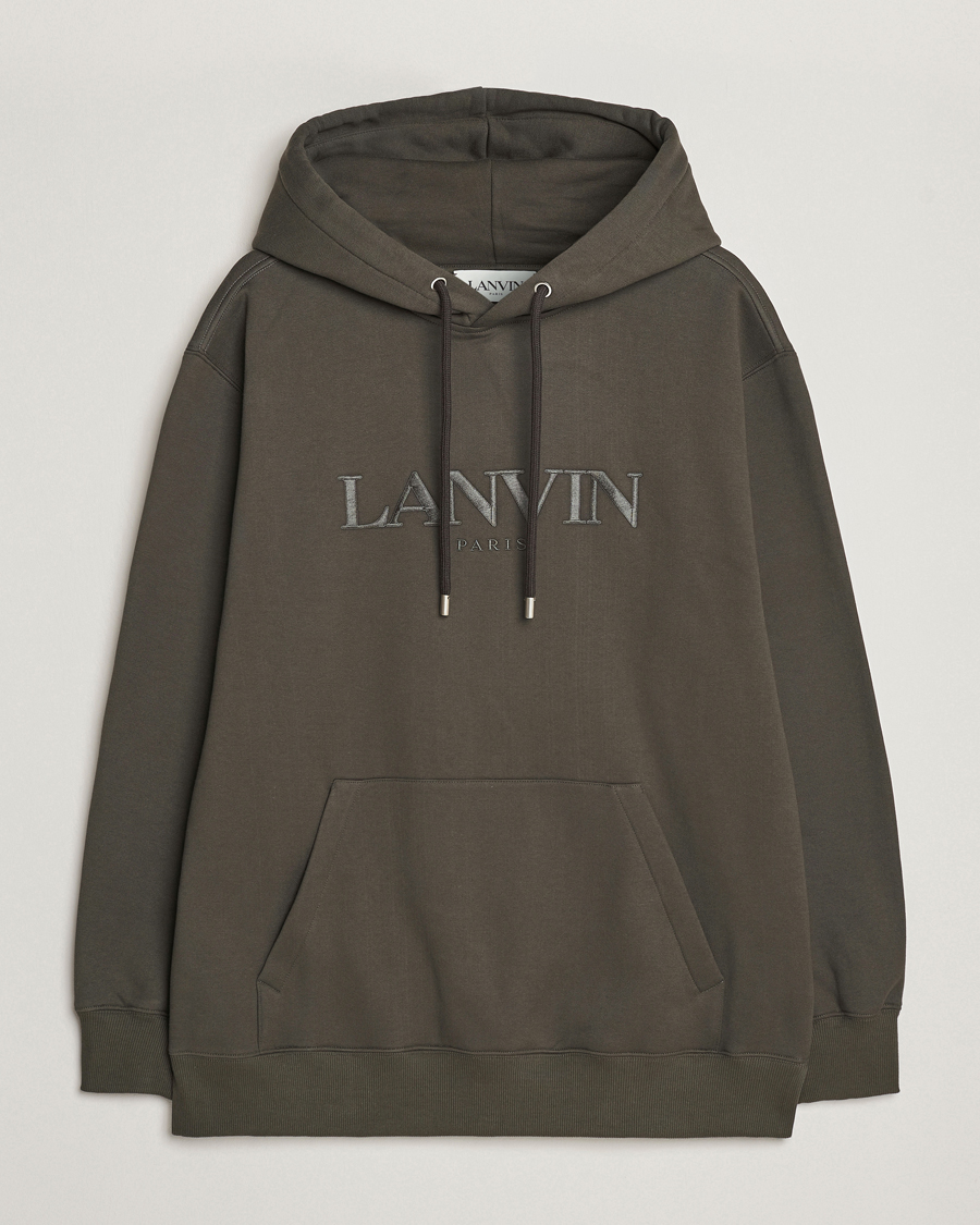 Herren | Pullover | Lanvin | Oversized Logo Hoodie Loden
