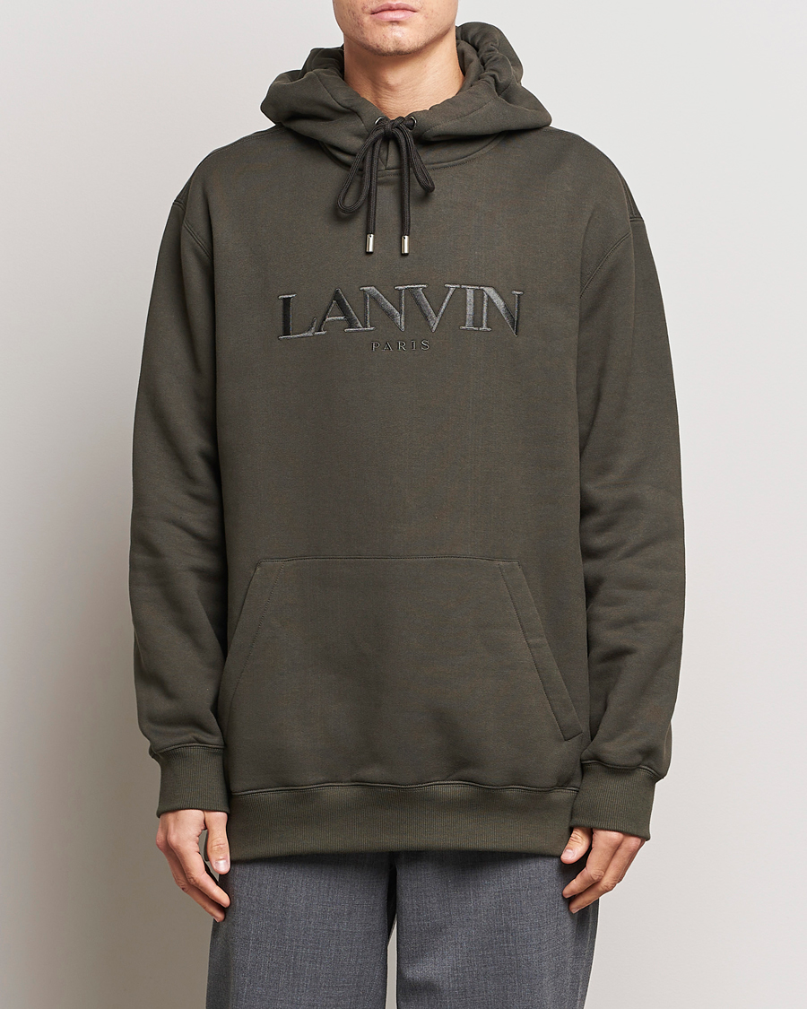 Herren | Pullover | Lanvin | Oversized Logo Hoodie Loden