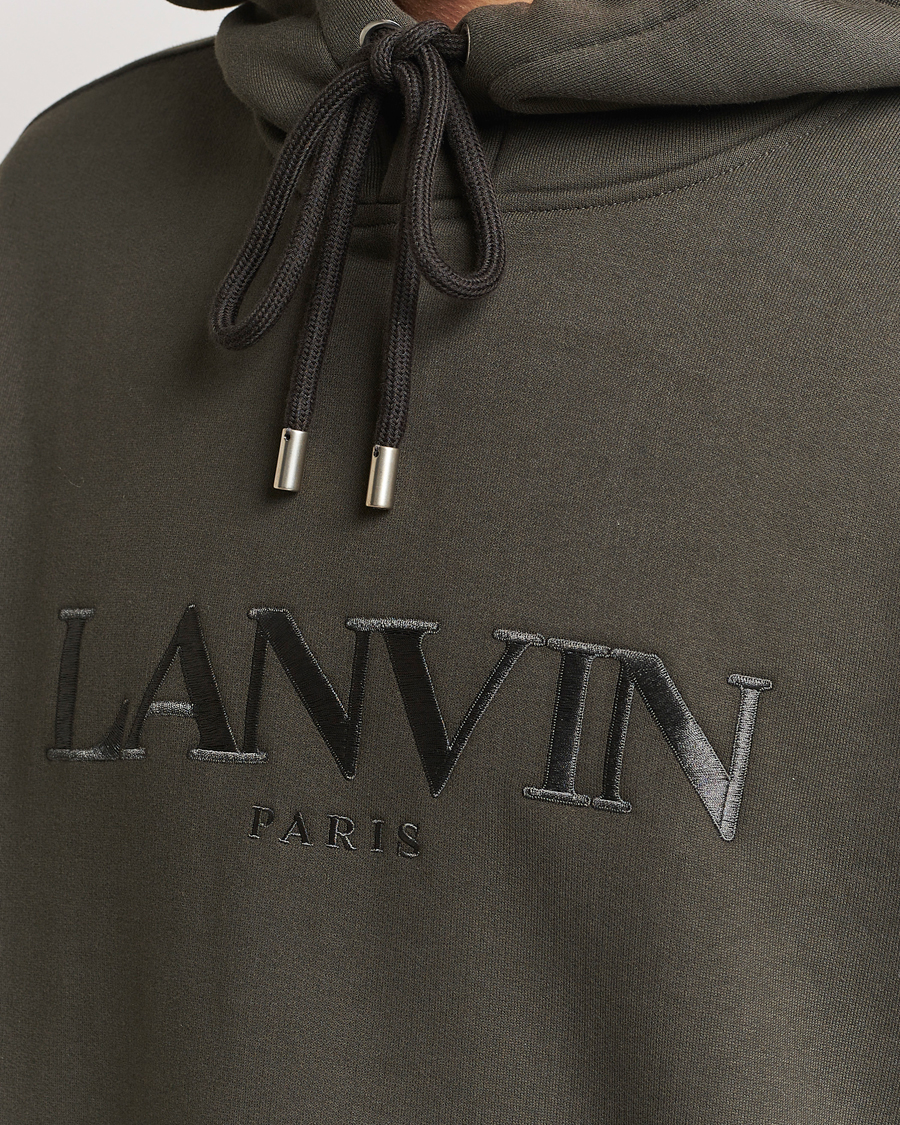 Herren | Pullover | Lanvin | Oversized Logo Hoodie Loden