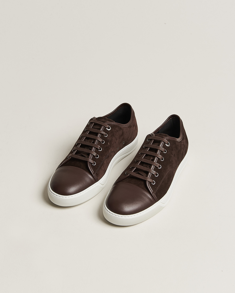 Herren |  | Lanvin | Nappa Cap Toe Sneaker Espresso