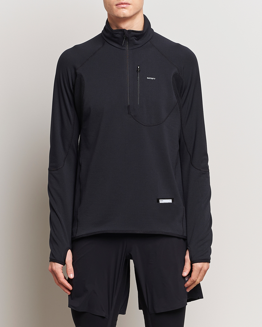 Herr | Active | Satisfy | GhostFleece Half Zip Black