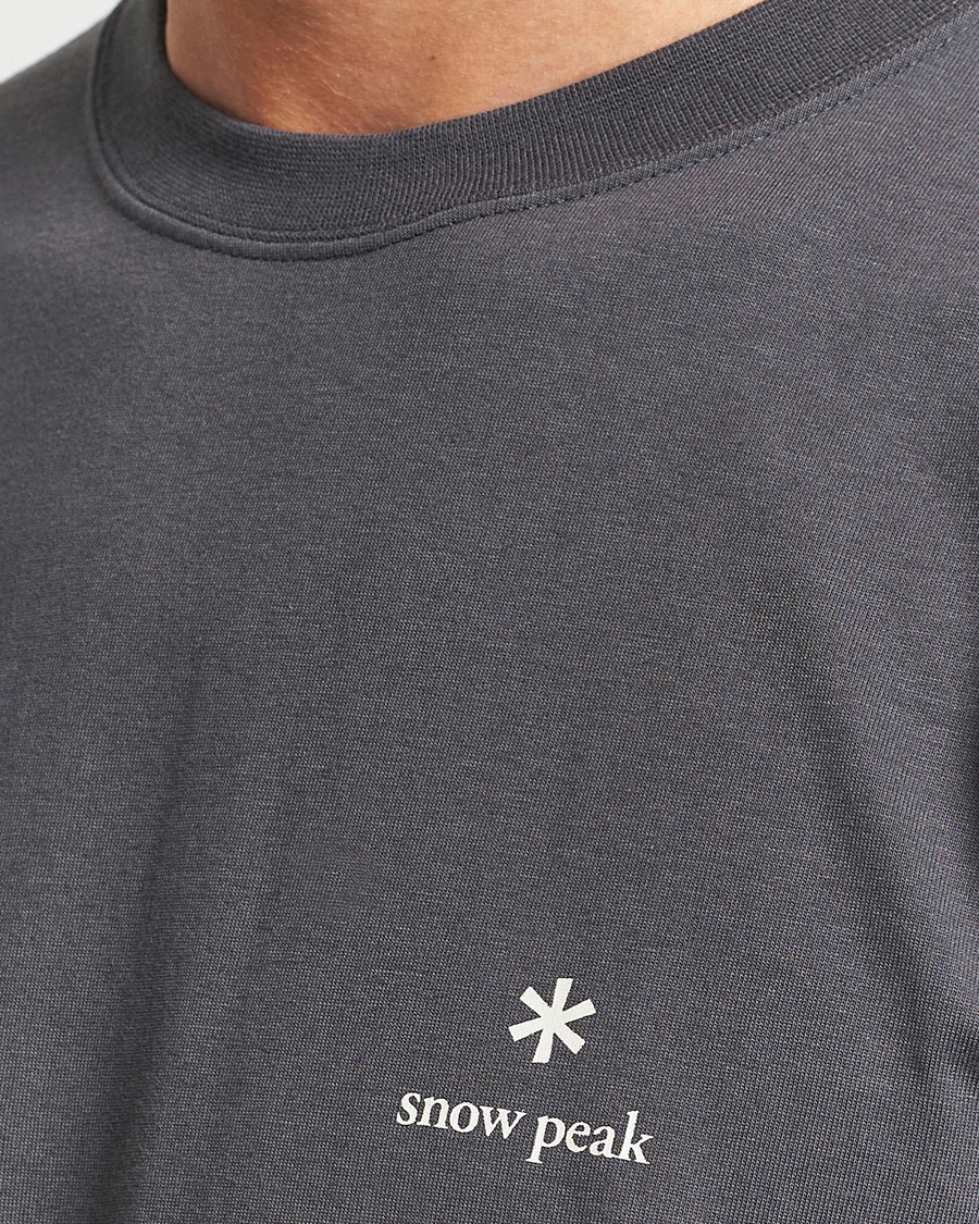 Herren | T-Shirts | Snow Peak | Logo T-Shirt Charcoal