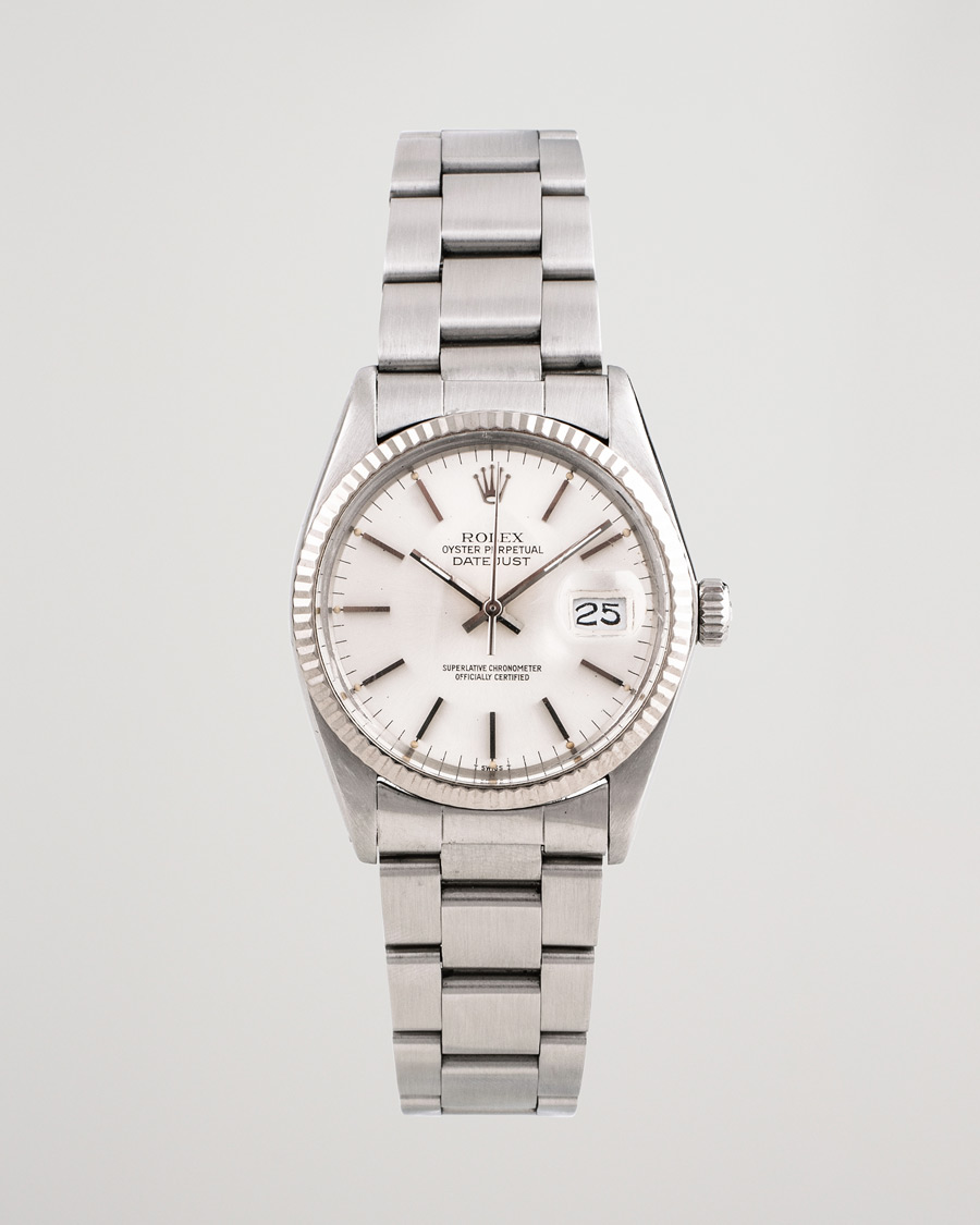 Herren | Pre-Owned & Vintage Watches | Rolex Pre-Owned | Datejust 16014 Oyster Perpetual Steel Silver Steel Steel Silver