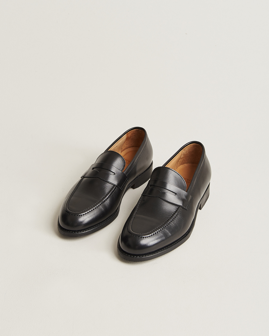 Herren | Handgefertigte Schuhe - Schuhspanner inklusive | Myrqvist | Stenhammar Loafer Black Calf