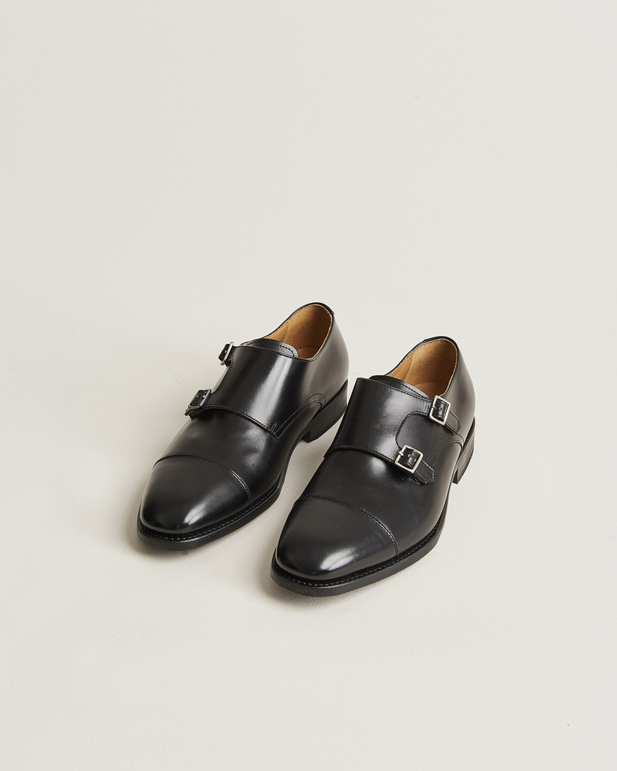 Herren | Monkstrap | Myrqvist | Ålsten Double Monkstrap Black Calf