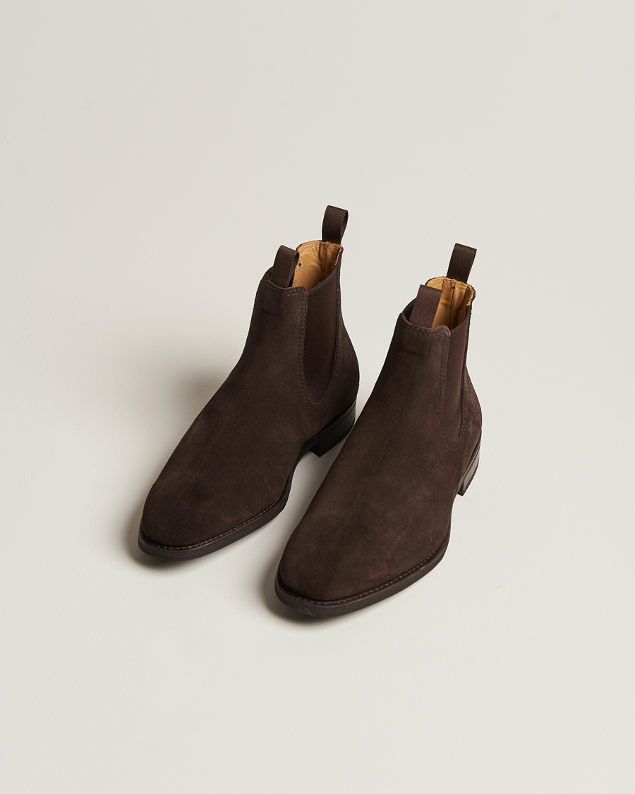 Herren | Myrqvist | Myrqvist | Granhult Chelsea Boot Dark Brown Suede