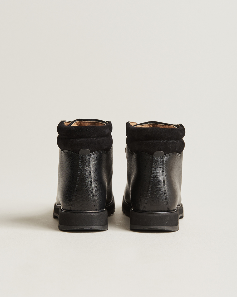 Herren | Boots | Myrqvist | Duved II Laced Boot Black Grain Calf
