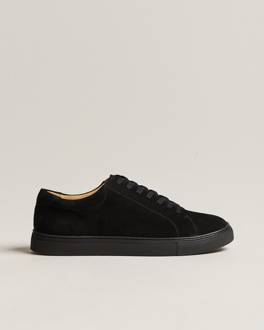 Herren |  | Myrqvist | Oaxen Monochrome Sneaker Black Suede