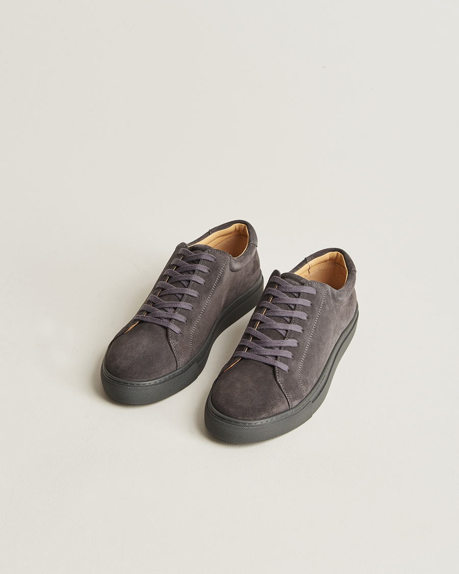 Herren |  | Myrqvist | Oaxen Monochrome Sneaker Dark Grey Suede