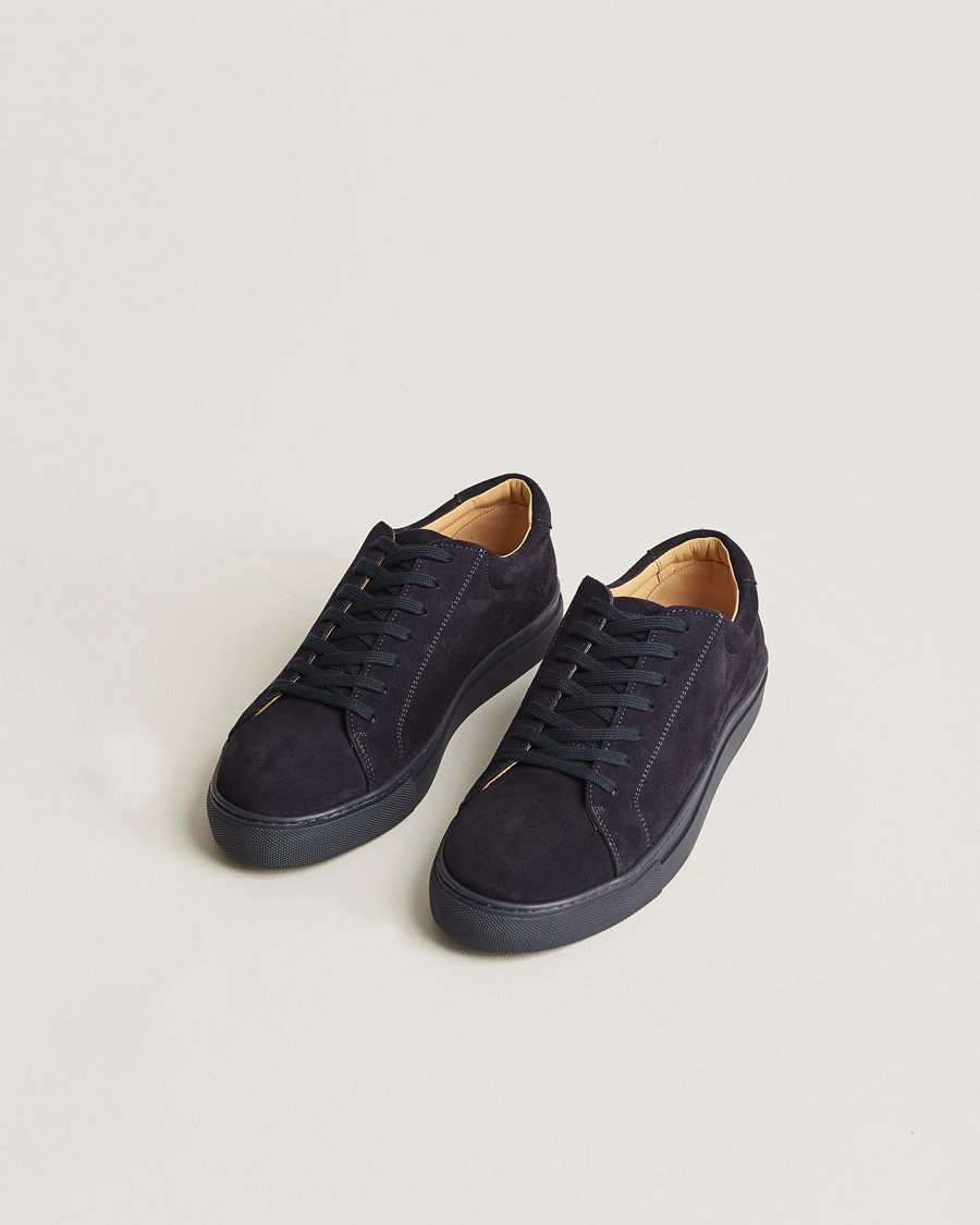 Herren |  | Myrqvist | Oaxen Monochrome Sneaker Navy Suede