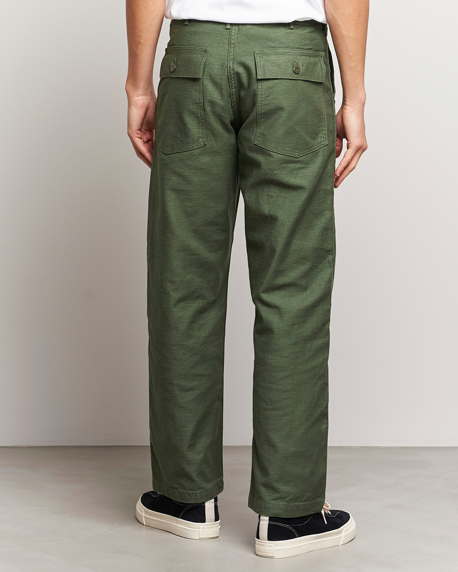 Herren | Hosen | orSlow | Regular Fit Original Sateen Fatigue Pants Green