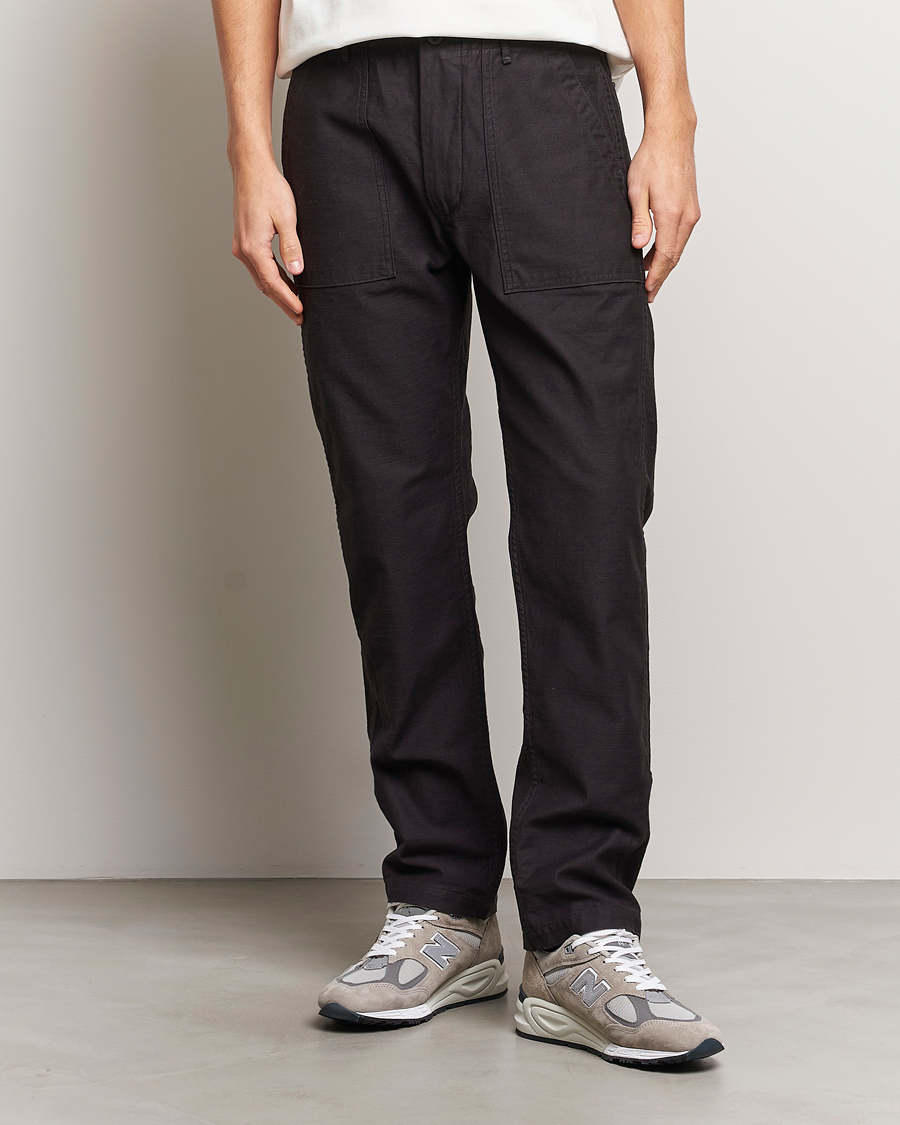 Herr |  | orSlow | Slim Fit Original Sateen Fatigue Pants Black