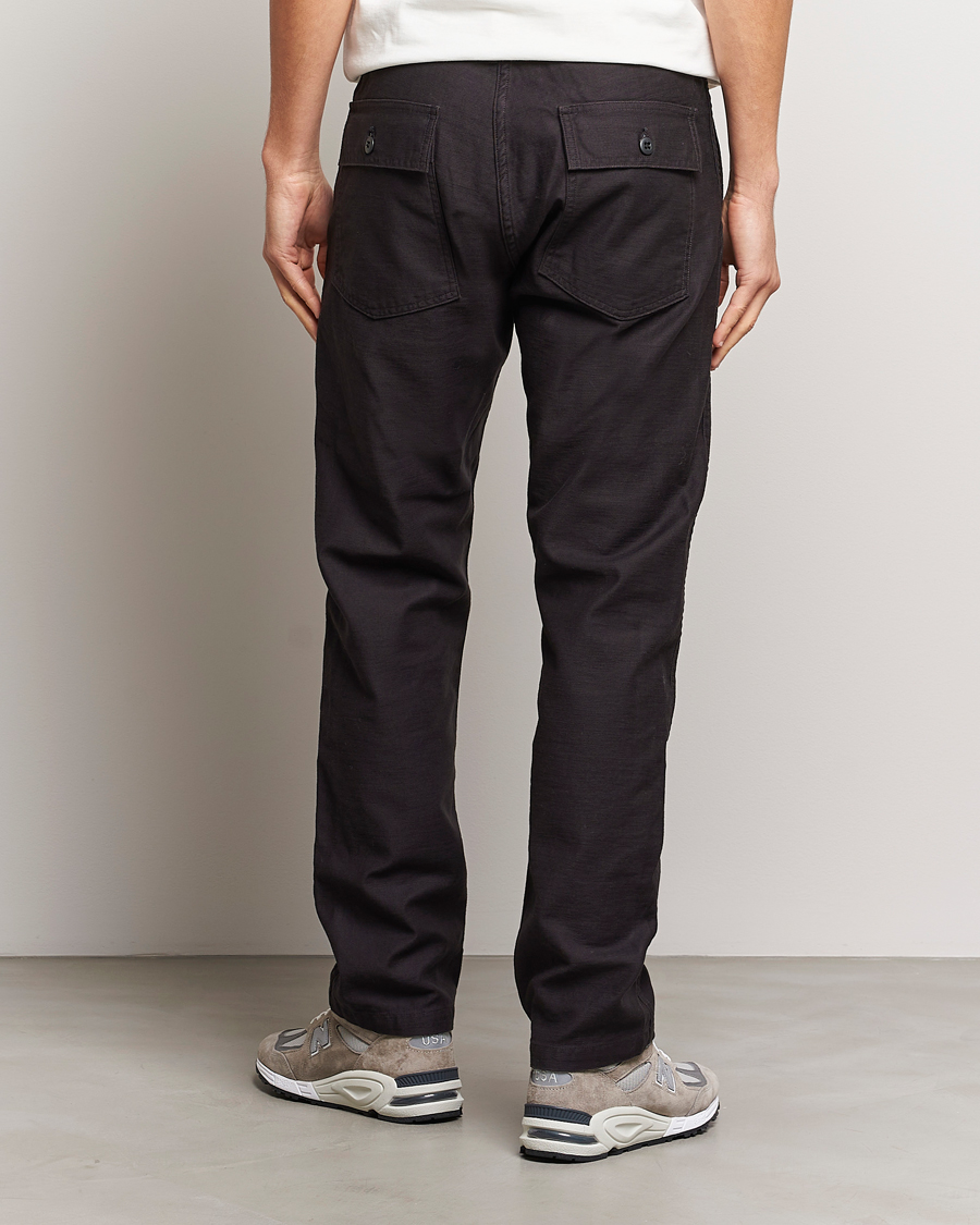 Herren | Hosen | orSlow | Slim Fit Original Sateen Fatigue Pants Black