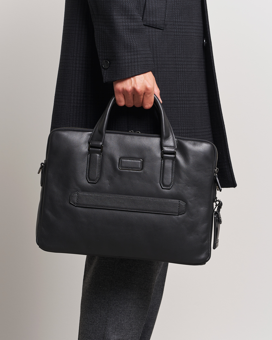 Herren | TUMI | TUMI | Harrison Sycamore Slim Leather Brief Black