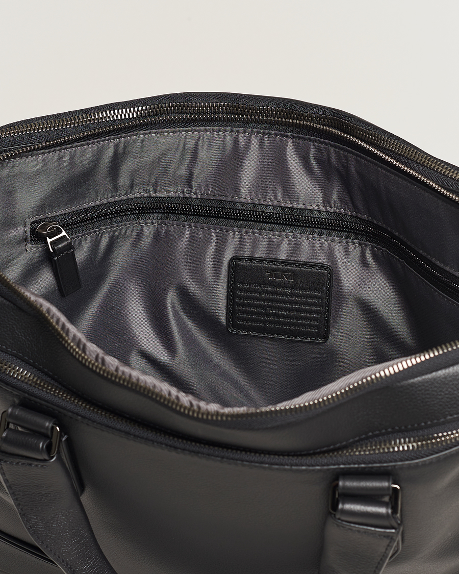 Herren | TUMI Harrison Sycamore Slim Leather Brief Black | TUMI | Harrison Sycamore Slim Leather Brief Black