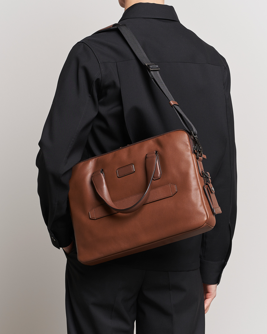 Herren | Dokumenttaschen | TUMI | Harrison Sycamore Slim Leather Brief Cognac