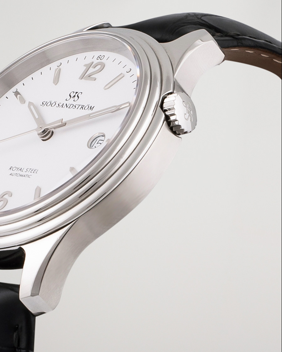 Herren | Pre-Owned & Vintage Watches | Sjöö Sandström Pre-Owned | Royal Steel Classic 41mm SS-1841-1 Steel White