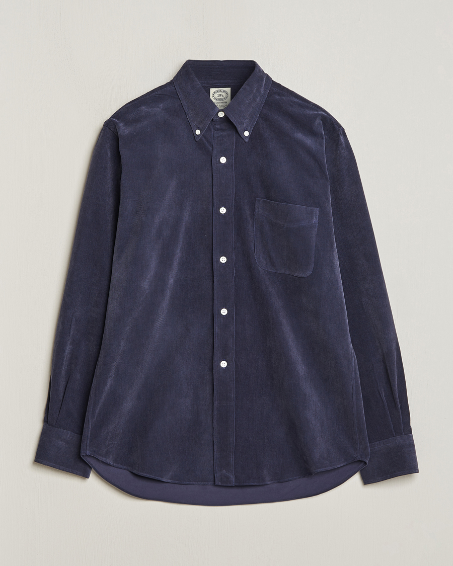 Herren | Kamakura Shirts | Kamakura Shirts | Vintage Ivy Japanese Corduroy Shirt Navy