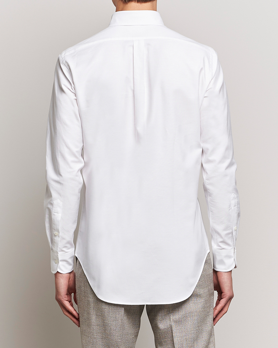 Herren | Hemden | Kamakura Shirts | Slim Fit Oxford Button Down Shirt White