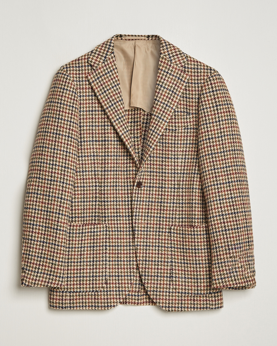 Herren | Sakkos | Beams F | Harris Tweed Gunclub Check Blazer Brown