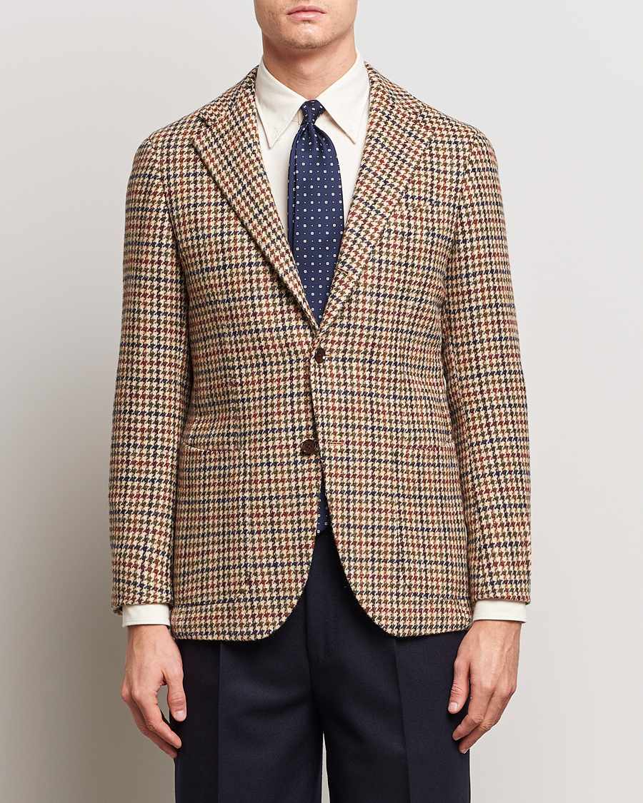 Herren | Sakkos | Beams F | Harris Tweed Gunclub Check Blazer Brown