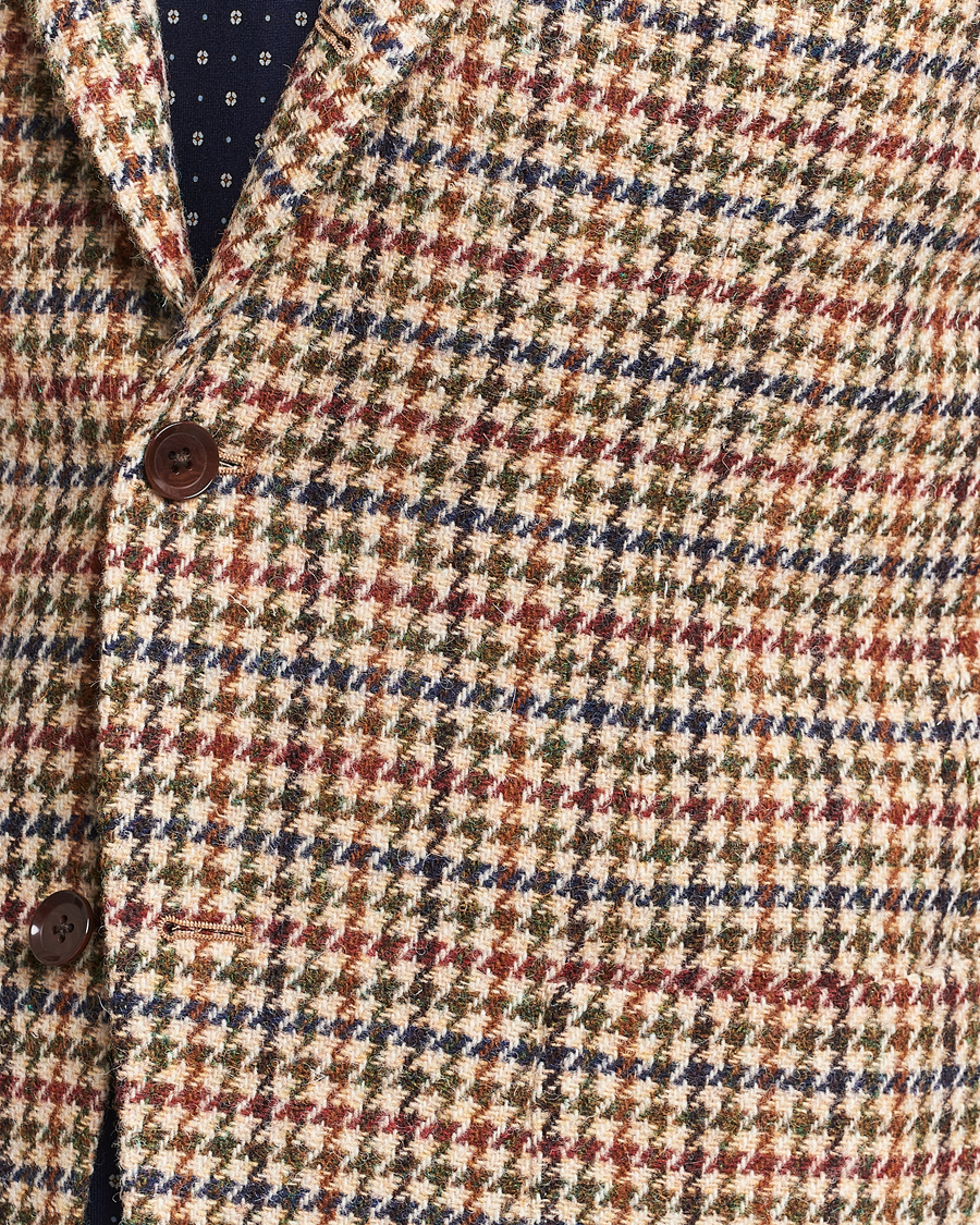 Herren | Sakkos | Beams F | Harris Tweed Gunclub Check Blazer Brown